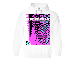 Blurred QRC White Hoodie