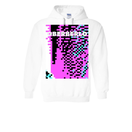 Blurred QRC White Hoodie
