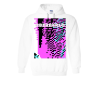 Blurred QRC White Hoodie
